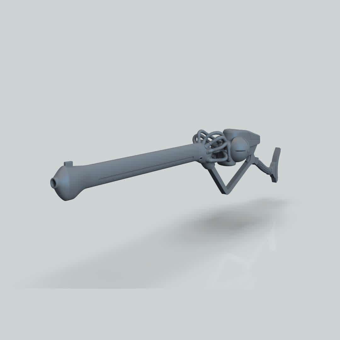 Tarrful Rifle - A weapon prop, based on the Star Wars concept. Tarfful was a male Wookiee chieftain and general who helped defend his native planet Kashyyyk during the Clone Wars. - The best files for 3D printing in the world. Stl models divided into parts to facilitate 3D printing. All kinds of characters, decoration, cosplay, prosthetics, pieces. Quality in 3D printing. Affordable 3D models. Low cost. Collective purchases of 3D files.