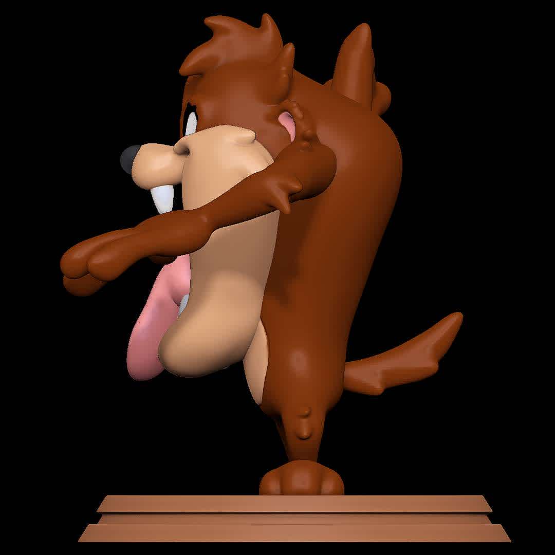 Tasmanian Devil - Looney Tunes - Classic Character
 - The best files for 3D printing in the world. Stl models divided into parts to facilitate 3D printing. All kinds of characters, decoration, cosplay, prosthetics, pieces. Quality in 3D printing. Affordable 3D models. Low cost. Collective purchases of 3D files.