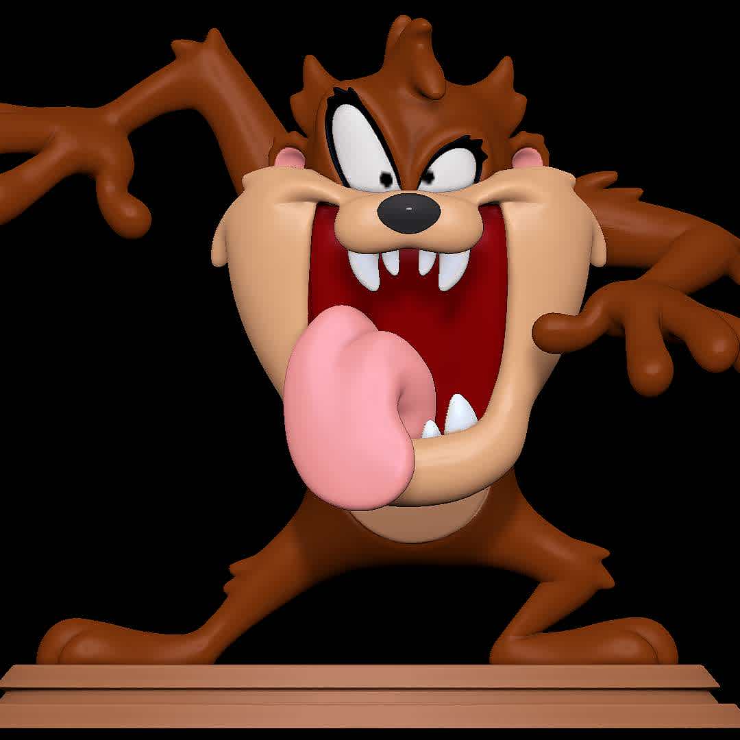 Tasmanian Devil - Looney Tunes - Classic Character
 - The best files for 3D printing in the world. Stl models divided into parts to facilitate 3D printing. All kinds of characters, decoration, cosplay, prosthetics, pieces. Quality in 3D printing. Affordable 3D models. Low cost. Collective purchases of 3D files.