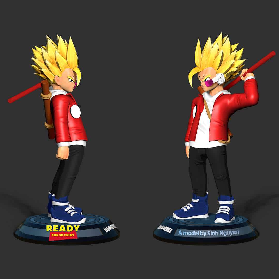 Teen Wukong Gohan - Dragon Ball Fanart - "Teen Gohan: Come on!"

Basic parameters:

- STL, OBJ format for 3D printing with 08 discrete objects
- ZTL format for Zbrush (version 2002.0.2 or later)
- Model height: 20cm
- Version 1.0: Polygons: 1724701 & Vertices: 1234499

Model ready for 3D printing.

Please vote positively for me if you find this model useful. - The best files for 3D printing in the world. Stl models divided into parts to facilitate 3D printing. All kinds of characters, decoration, cosplay, prosthetics, pieces. Quality in 3D printing. Affordable 3D models. Low cost. Collective purchases of 3D files.