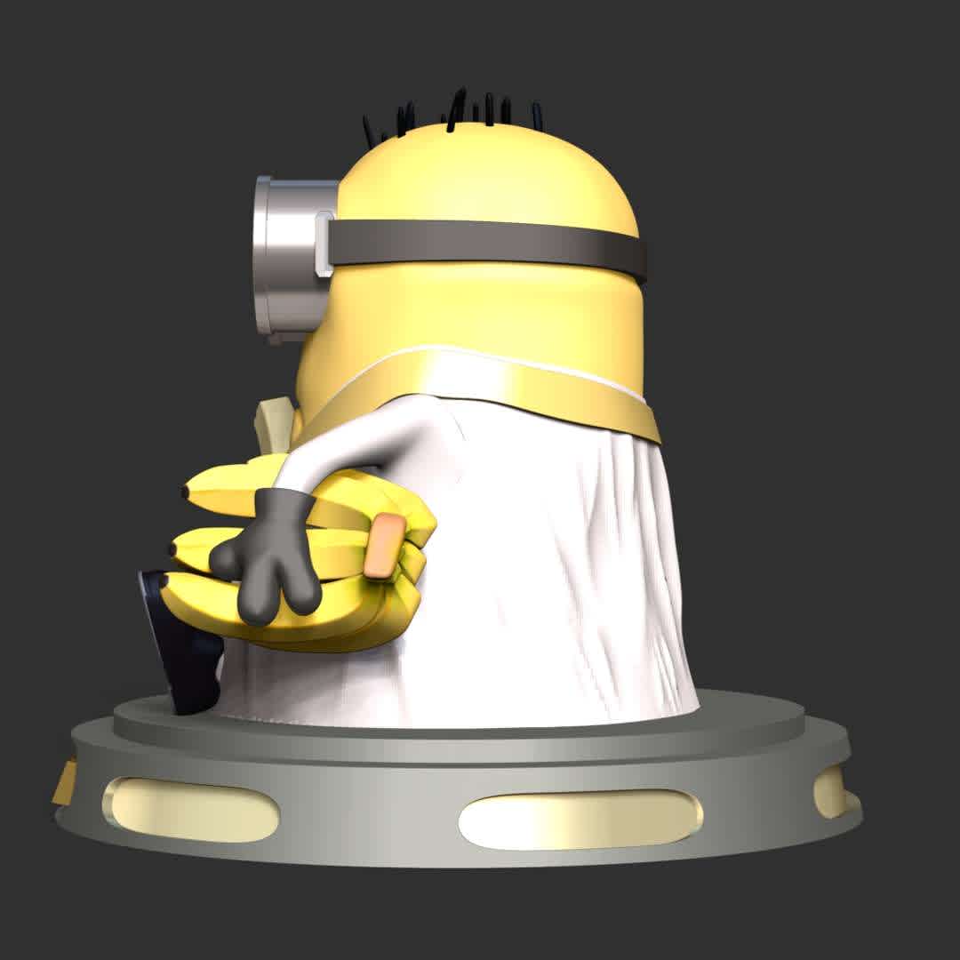 The Minion - Information: This model has a height of 12 cm.

When you purchase this model, you will own:
 
- STL, OBJ file with 05 separated files (included key to connect parts) is ready for 3D printing.
- Zbrush original files (ZTL) for you to customize as you like.

This is version 1.0 of this model.

Thanks for viewing!
 Hope you like him. - The best files for 3D printing in the world. Stl models divided into parts to facilitate 3D printing. All kinds of characters, decoration, cosplay, prosthetics, pieces. Quality in 3D printing. Affordable 3D models. Low cost. Collective purchases of 3D files.