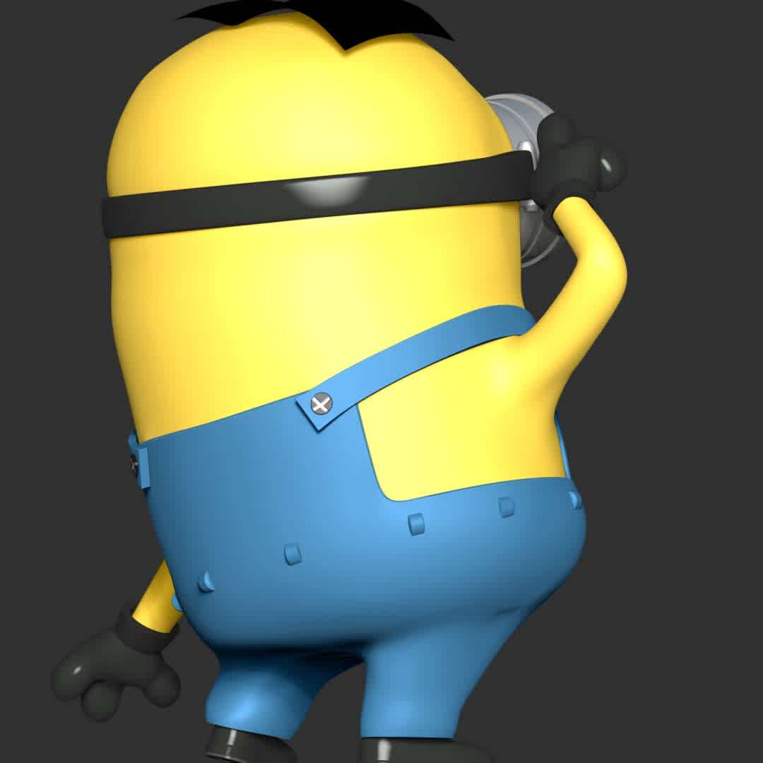 The Minions Dave - These information of model:

**- The height of current model is 20 cm and you can free to scale it.**

**- Format files: STL, OBJ to supporting 3D printing.**

Please don't hesitate to contact me if you have any issues question. - The best files for 3D printing in the world. Stl models divided into parts to facilitate 3D printing. All kinds of characters, decoration, cosplay, prosthetics, pieces. Quality in 3D printing. Affordable 3D models. Low cost. Collective purchases of 3D files.