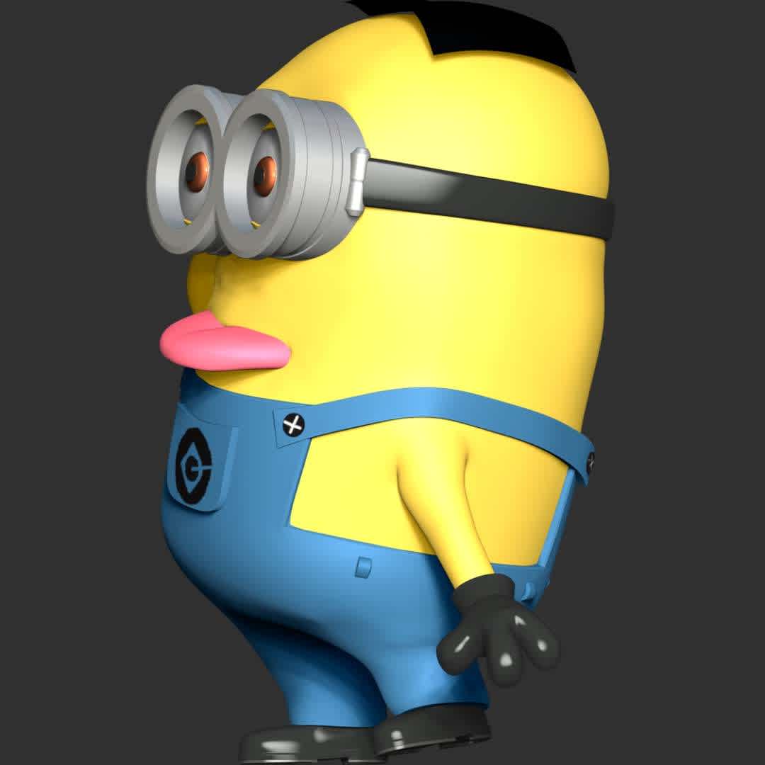 The Minions Dave - These information of model:

**- The height of current model is 20 cm and you can free to scale it.**

**- Format files: STL, OBJ to supporting 3D printing.**

Please don't hesitate to contact me if you have any issues question. - The best files for 3D printing in the world. Stl models divided into parts to facilitate 3D printing. All kinds of characters, decoration, cosplay, prosthetics, pieces. Quality in 3D printing. Affordable 3D models. Low cost. Collective purchases of 3D files.