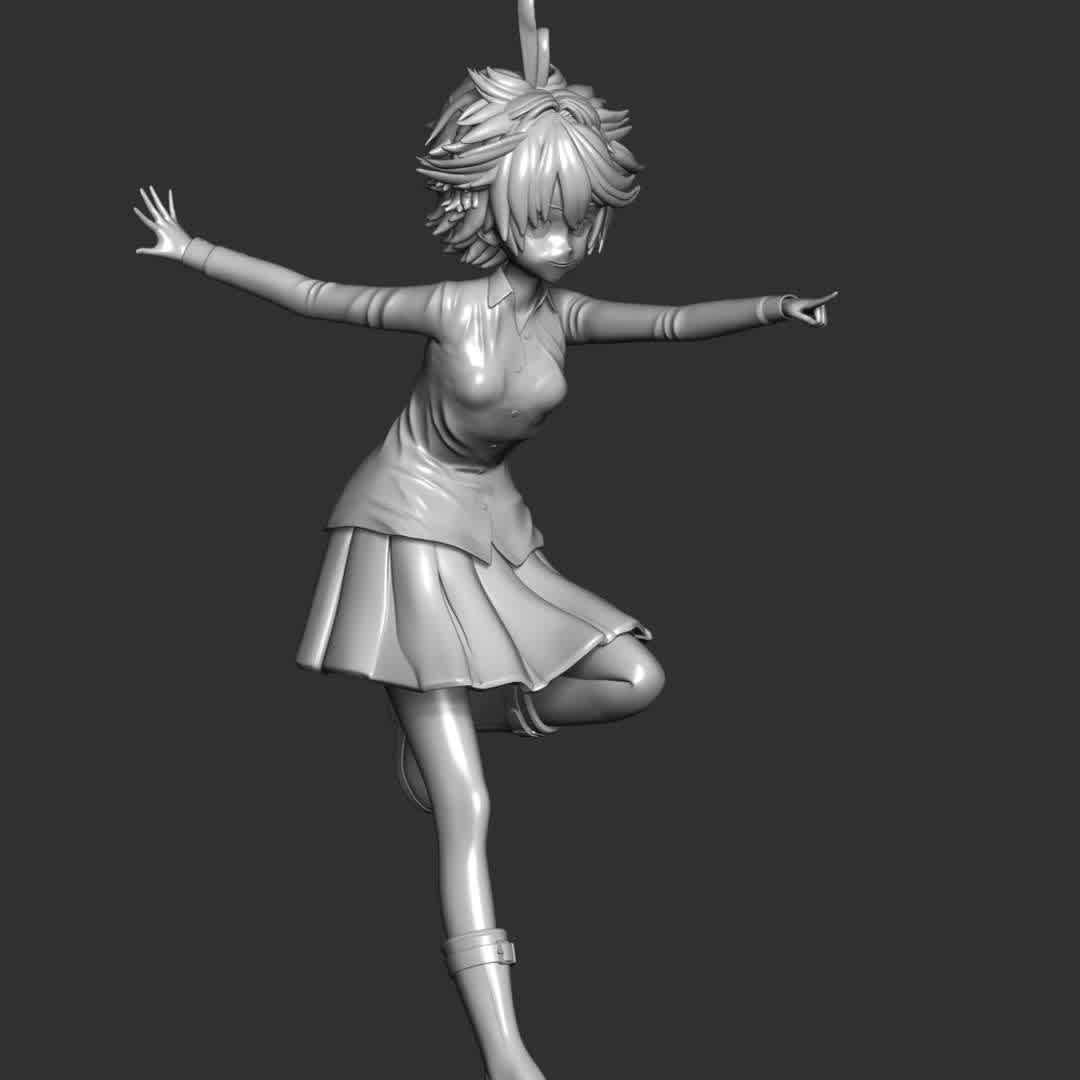 The Promised Neverland - Emma - **Emma is the main protagonist of The Promised Neverland.**

**The model ready for 3D printing.**

These information of model:

**- Format files: STL, OBJ to supporting 3D printing.**

**- Can be assembled without glue (glue is optional)**

**- Split down to 2 parts**

**- The height of current model is 20 cm and you can free to scale it.**

**- ZTL format for Zbrush for you to customize as you like.**

Please don't hesitate to contact me if you have any issues question.

If you see this model useful, please vote positively for it. - The best files for 3D printing in the world. Stl models divided into parts to facilitate 3D printing. All kinds of characters, decoration, cosplay, prosthetics, pieces. Quality in 3D printing. Affordable 3D models. Low cost. Collective purchases of 3D files.