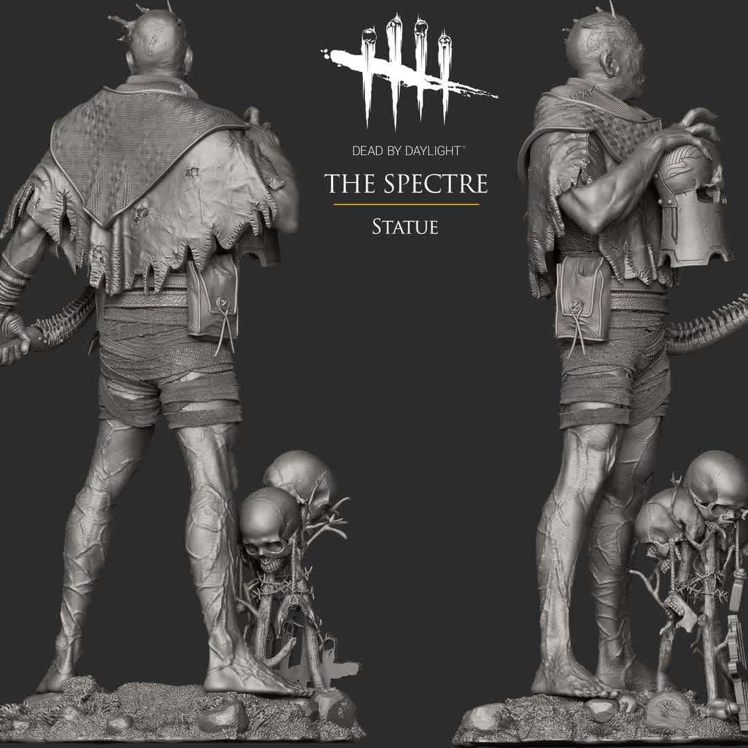 THE SPECTER - DEAD BY DAYLIGHT - Using the Wailing Bell to turn invisible, the Specter tracks its prey and attacks with little fanfare. Upon hearing the Bell's fateful ring, Survivors must think quickly or suffer the consequences. An expert at attacking and disappearing, the Specter is an expert at keeping everyone injured.
Model for 3D printing, measuring 30 centimeters and cut into several parts for better printing. - The best files for 3D printing in the world. Stl models divided into parts to facilitate 3D printing. All kinds of characters, decoration, cosplay, prosthetics, pieces. Quality in 3D printing. Affordable 3D models. Low cost. Collective purchases of 3D files.