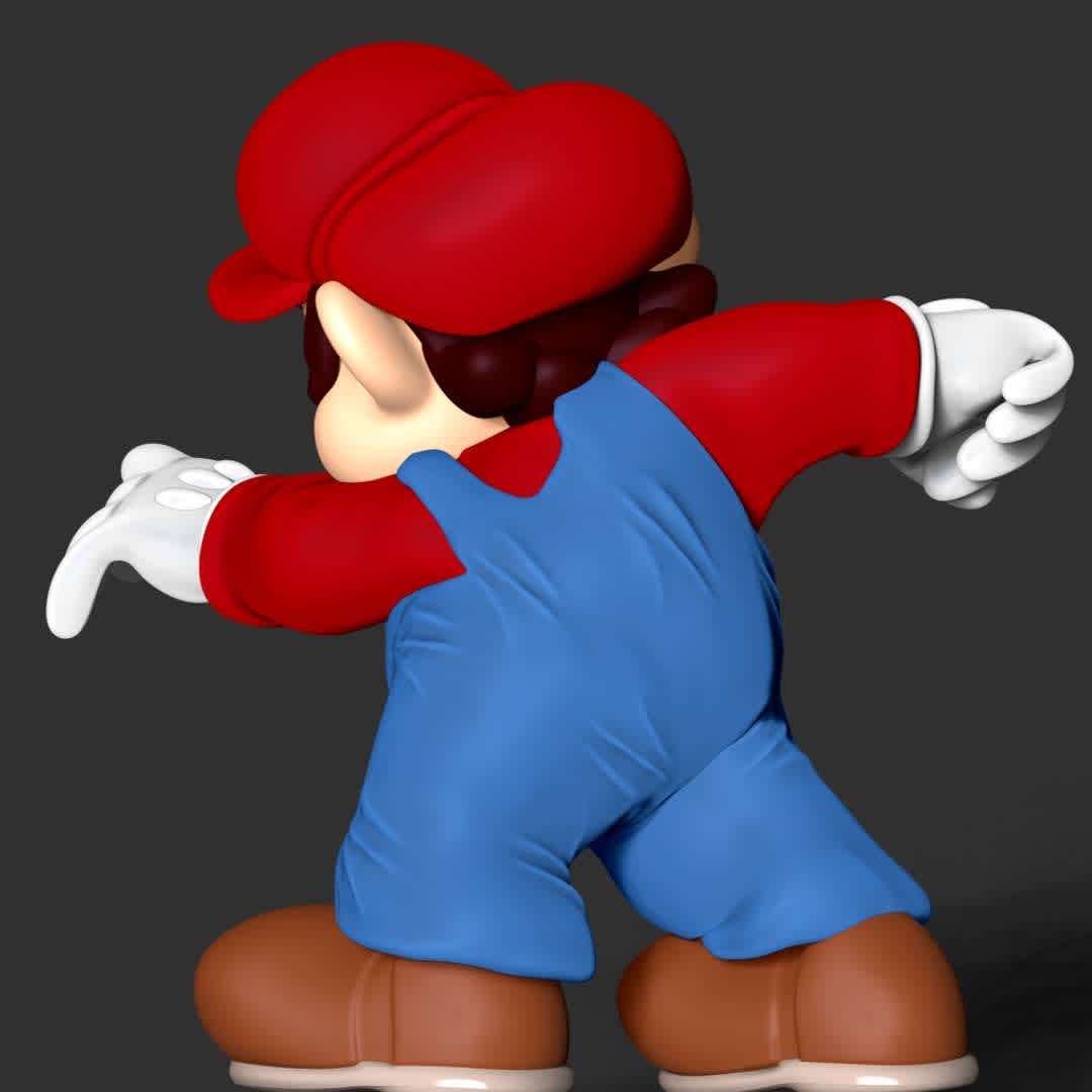 The Super Mario  - These information of model:

**- The height of current model is 30 cm and you can free to scale it.**

**- Format files: STL, OBJ to supporting 3D printing.**

Please don't hesitate to contact me if you have any issues question. - The best files for 3D printing in the world. Stl models divided into parts to facilitate 3D printing. All kinds of characters, decoration, cosplay, prosthetics, pieces. Quality in 3D printing. Affordable 3D models. Low cost. Collective purchases of 3D files.