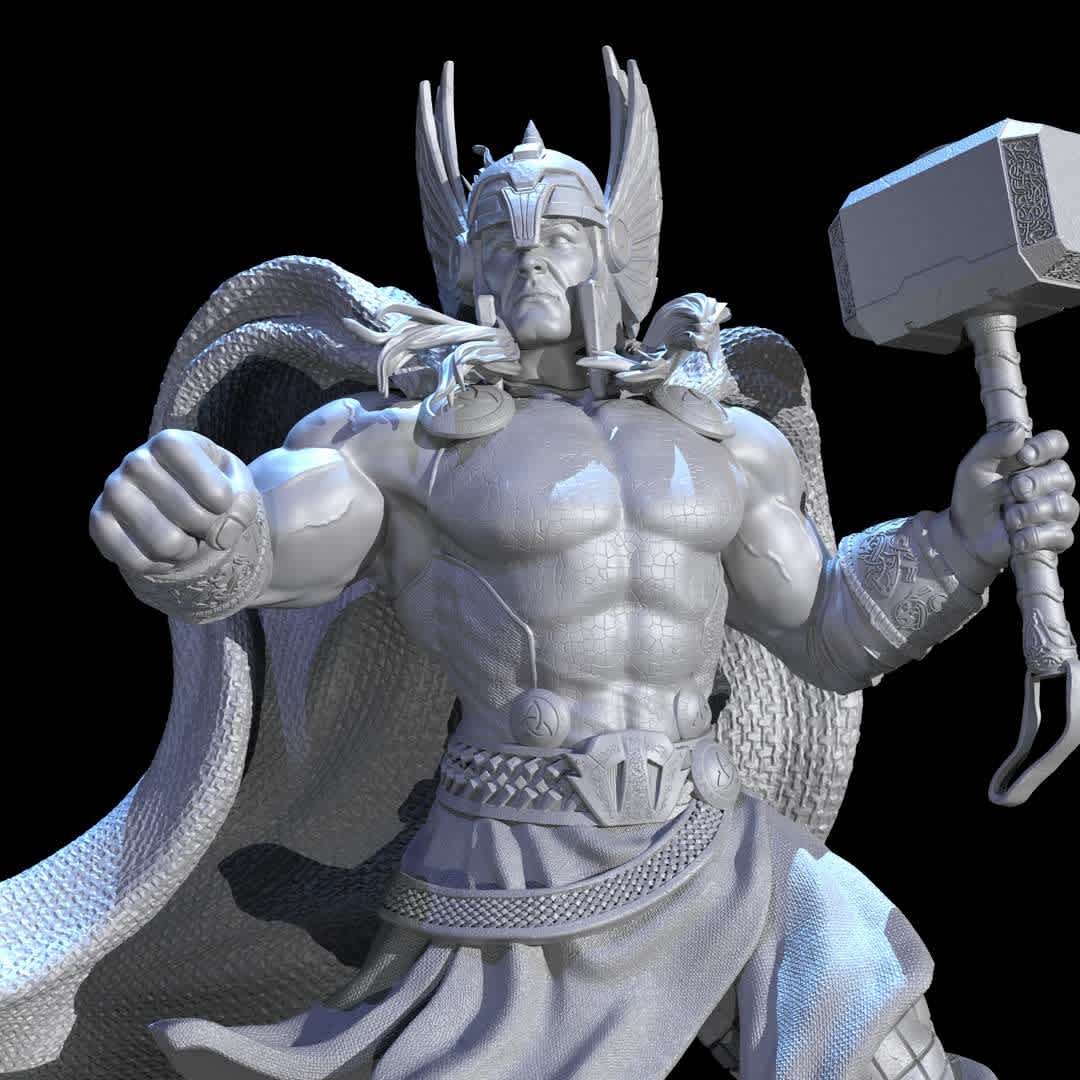 THOR - 1:6 scale sculpture of the mighty god of thunder, Thor!
Two head options and an extra cover cut option - The best files for 3D printing in the world. Stl models divided into parts to facilitate 3D printing. All kinds of characters, decoration, cosplay, prosthetics, pieces. Quality in 3D printing. Affordable 3D models. Low cost. Collective purchases of 3D files.