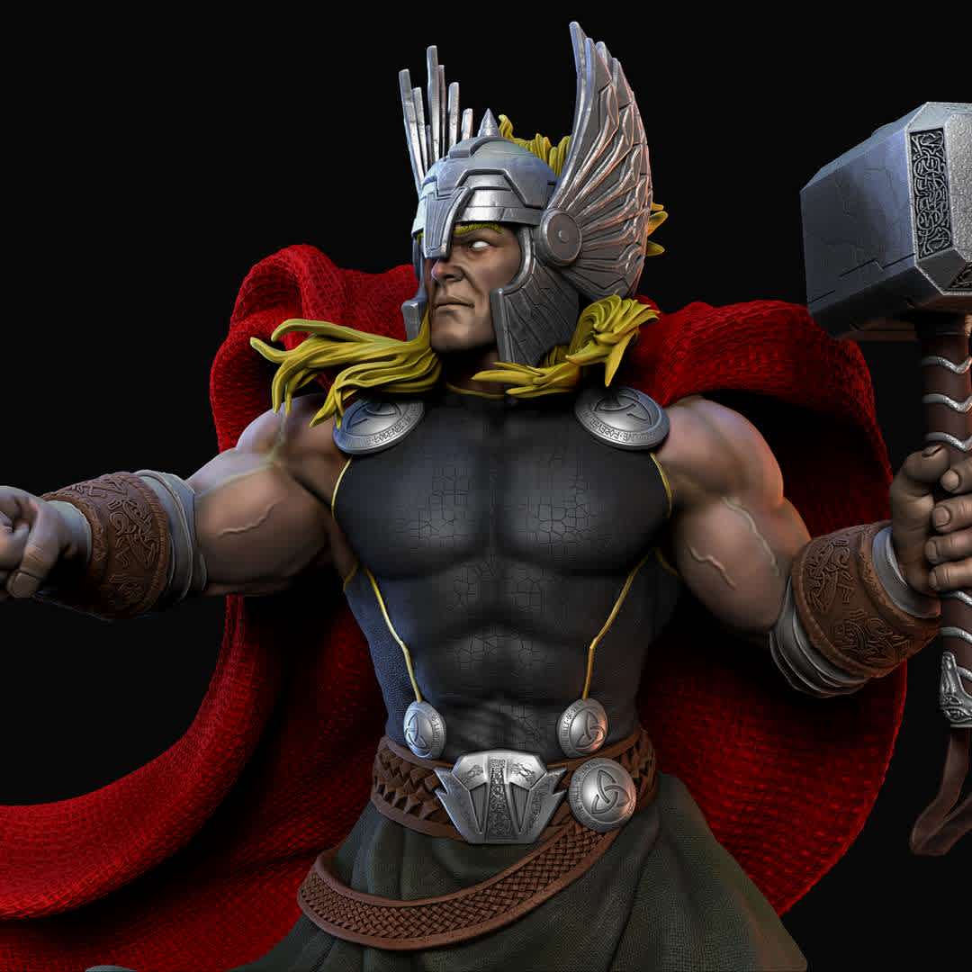 THOR - 1:6 scale sculpture of the mighty god of thunder, Thor!
Two head options and an extra cover cut option - The best files for 3D printing in the world. Stl models divided into parts to facilitate 3D printing. All kinds of characters, decoration, cosplay, prosthetics, pieces. Quality in 3D printing. Affordable 3D models. Low cost. Collective purchases of 3D files.