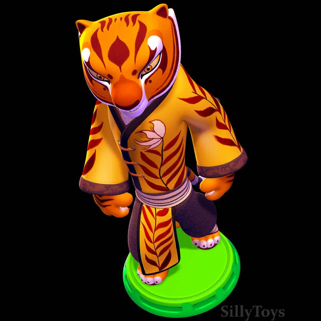 tigress - kung fu panda 3 - tigress with the outfit from kung fu panda 3
 - The best files for 3D printing in the world. Stl models divided into parts to facilitate 3D printing. All kinds of characters, decoration, cosplay, prosthetics, pieces. Quality in 3D printing. Affordable 3D models. Low cost. Collective purchases of 3D files.