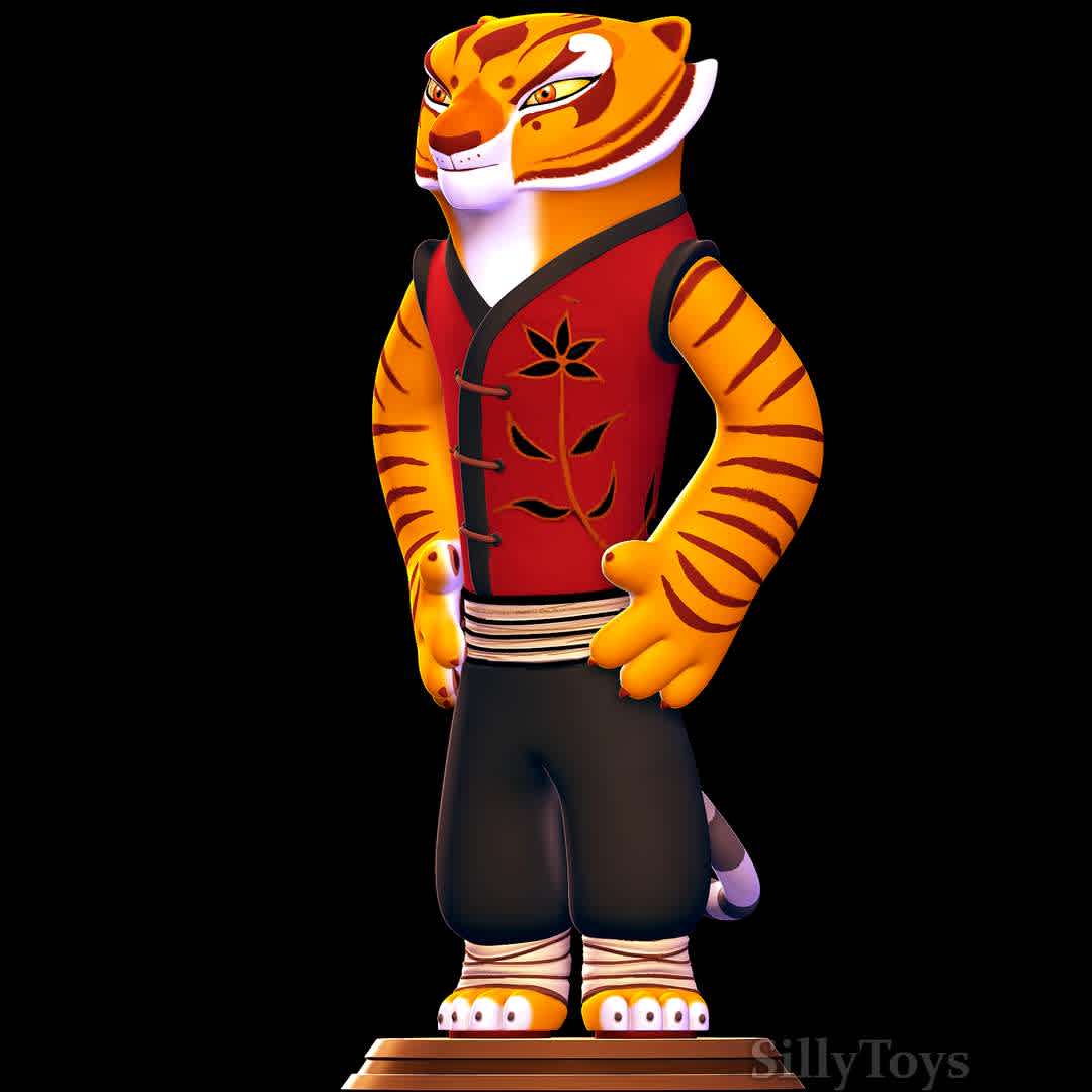 tigress - kung fu panda - tigress with the standard outfit.
 - The best files for 3D printing in the world. Stl models divided into parts to facilitate 3D printing. All kinds of characters, decoration, cosplay, prosthetics, pieces. Quality in 3D printing. Affordable 3D models. Low cost. Collective purchases of 3D files.