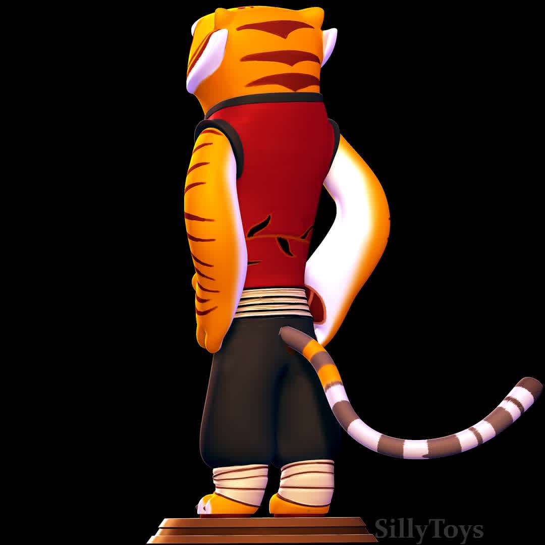 tigress - kung fu panda - tigress with the standard outfit.
 - The best files for 3D printing in the world. Stl models divided into parts to facilitate 3D printing. All kinds of characters, decoration, cosplay, prosthetics, pieces. Quality in 3D printing. Affordable 3D models. Low cost. Collective purchases of 3D files.