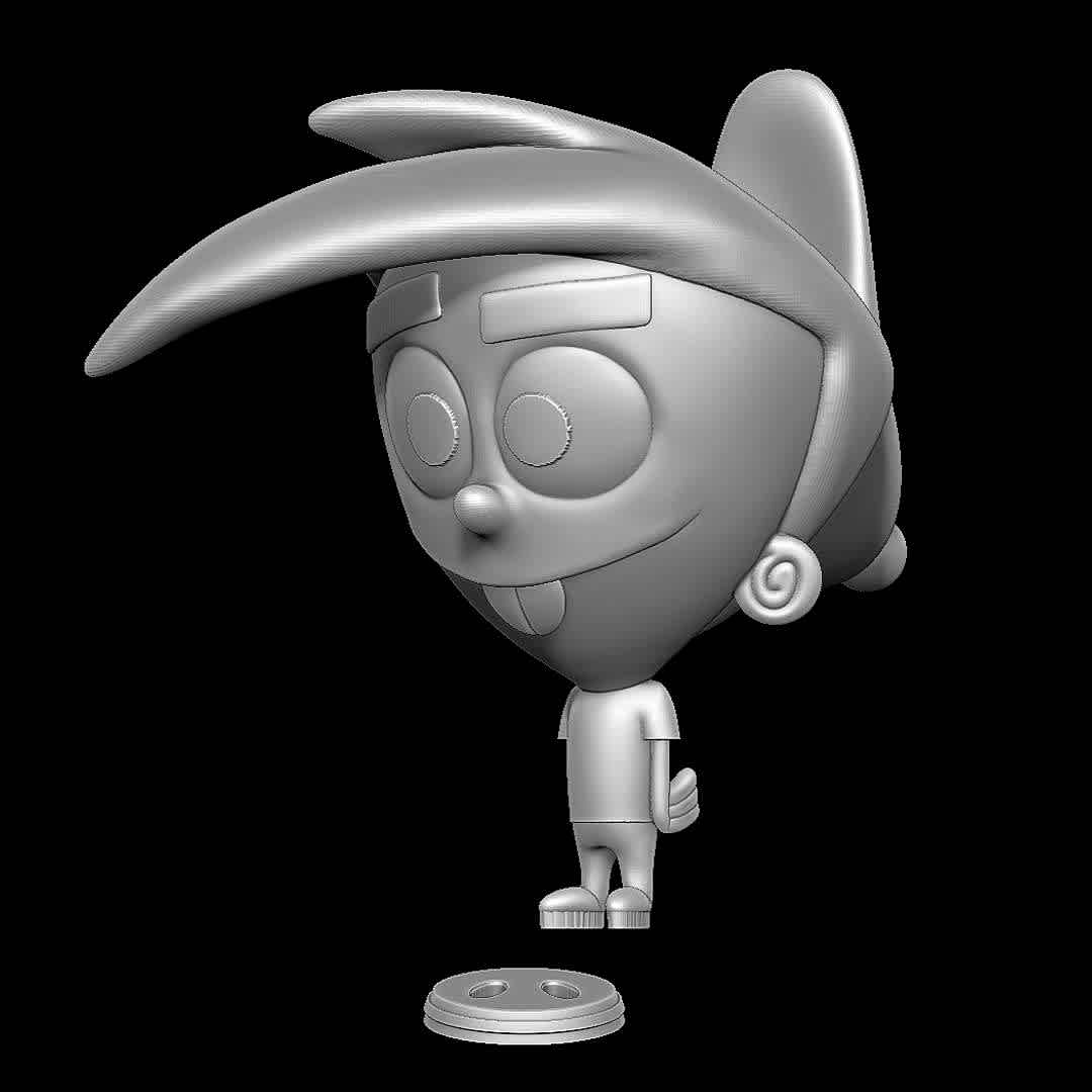 Timmy Turner - The Fairly OddParents - Classic one
 - The best files for 3D printing in the world. Stl models divided into parts to facilitate 3D printing. All kinds of characters, decoration, cosplay, prosthetics, pieces. Quality in 3D printing. Affordable 3D models. Low cost. Collective purchases of 3D files.