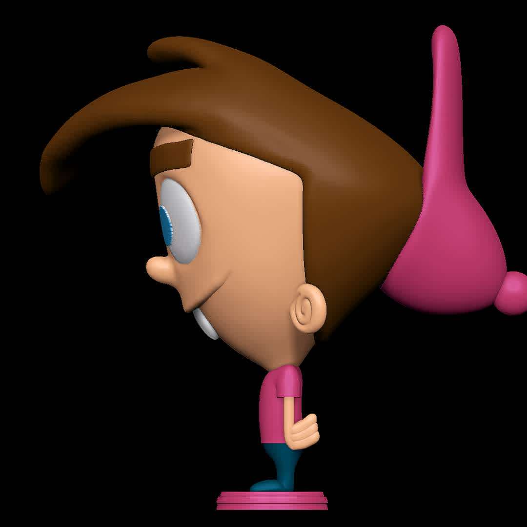 Timmy Turner - The Fairly OddParents - Classic one
 - The best files for 3D printing in the world. Stl models divided into parts to facilitate 3D printing. All kinds of characters, decoration, cosplay, prosthetics, pieces. Quality in 3D printing. Affordable 3D models. Low cost. Collective purchases of 3D files.