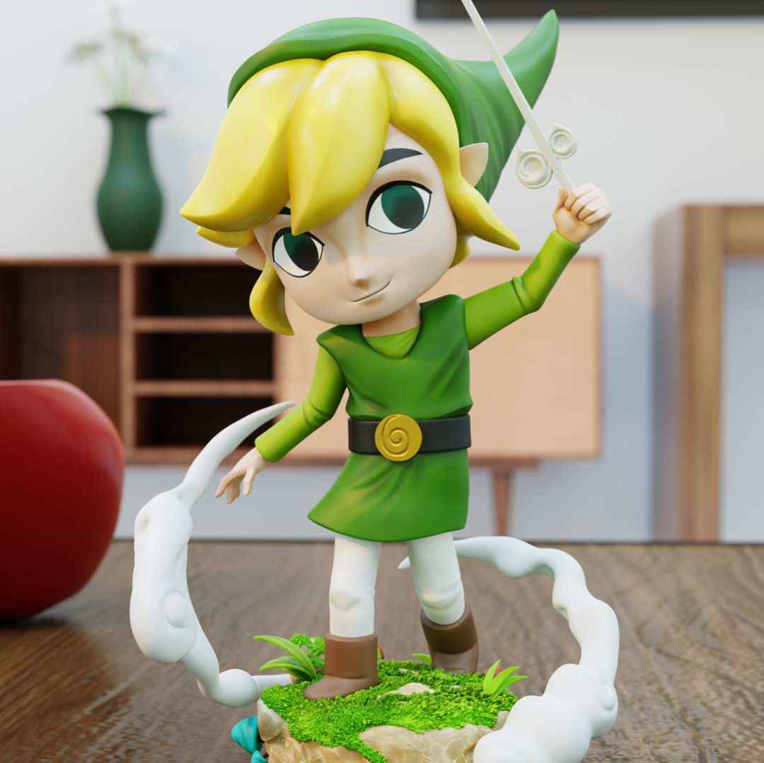 Toon Link - Fanart Of Toon Link. The model Size is 12Omm.  - Os melhores arquivos para impressão 3D do mundo. Modelos stl divididos em partes para facilitar a impressão 3D. Todos os tipos de personagens, decoração, cosplay, próteses, peças. Qualidade na impressão 3D. Modelos 3D com preço acessível. Baixo custo. Compras coletivas de arquivos 3D.