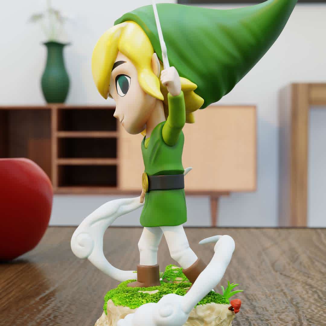 Toon Link - Fanart Of Toon Link. The model Size is 12Omm.  - The best files for 3D printing in the world. Stl models divided into parts to facilitate 3D printing. All kinds of characters, decoration, cosplay, prosthetics, pieces. Quality in 3D printing. Affordable 3D models. Low cost. Collective purchases of 3D files.