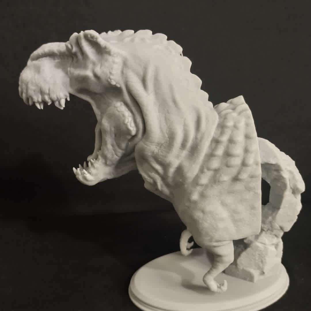 Tyrannosaurus Rex Bust - I modeled this Tyrannosaurro Rex bust, and performed the print tests on my Anycubic Mono X, I hope you like it. - The best files for 3D printing in the world. Stl models divided into parts to facilitate 3D printing. All kinds of characters, decoration, cosplay, prosthetics, pieces. Quality in 3D printing. Affordable 3D models. Low cost. Collective purchases of 3D files.