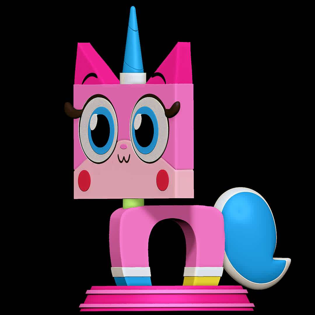 Unikitty - Unikitty from the Unikitty Series.
 - The best files for 3D printing in the world. Stl models divided into parts to facilitate 3D printing. All kinds of characters, decoration, cosplay, prosthetics, pieces. Quality in 3D printing. Affordable 3D models. Low cost. Collective purchases of 3D files.