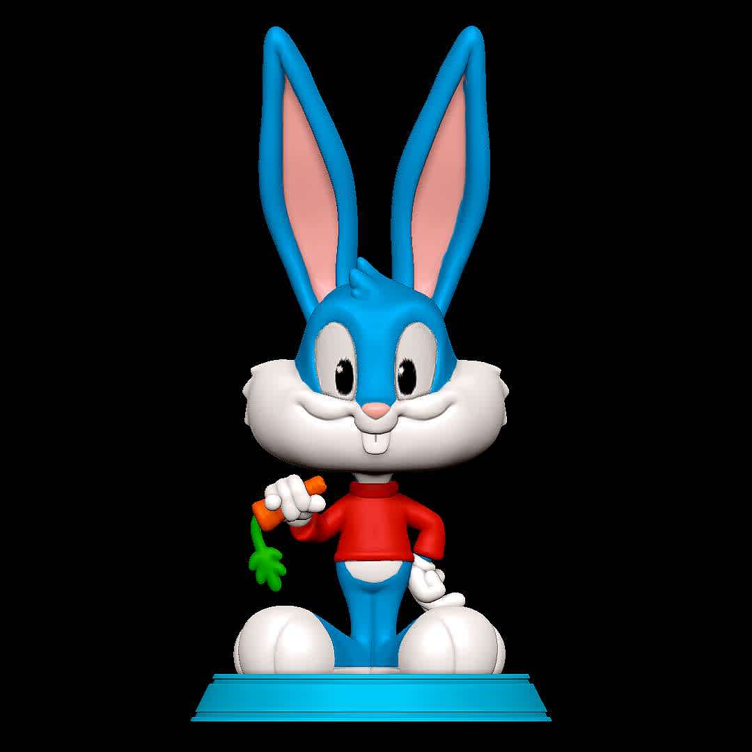 uster Bunny - Tiny Toon Adventures - Character from Tiny Toon Adventures
 - The best files for 3D printing in the world. Stl models divided into parts to facilitate 3D printing. All kinds of characters, decoration, cosplay, prosthetics, pieces. Quality in 3D printing. Affordable 3D models. Low cost. Collective purchases of 3D files.