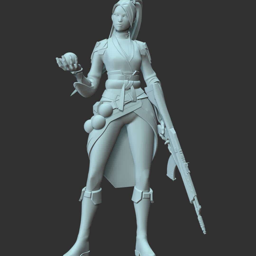 Valorant - Sage  - **Sage is a VALORANT agent. She is equips various orbs which can slow enemies, heal allies, or erect walls to control the battlefield.**

These information of model:

**- The height of current model is 30 cm and you can free to scale it.**

**- Format files: STL, OBJ to supporting 3D printing.**

Please don't hesitate to contact me if you have any issues question. - Os melhores arquivos para impressão 3D do mundo. Modelos stl divididos em partes para facilitar a impressão 3D. Todos os tipos de personagens, decoração, cosplay, próteses, peças. Qualidade na impressão 3D. Modelos 3D com preço acessível. Baixo custo. Compras coletivas de arquivos 3D.