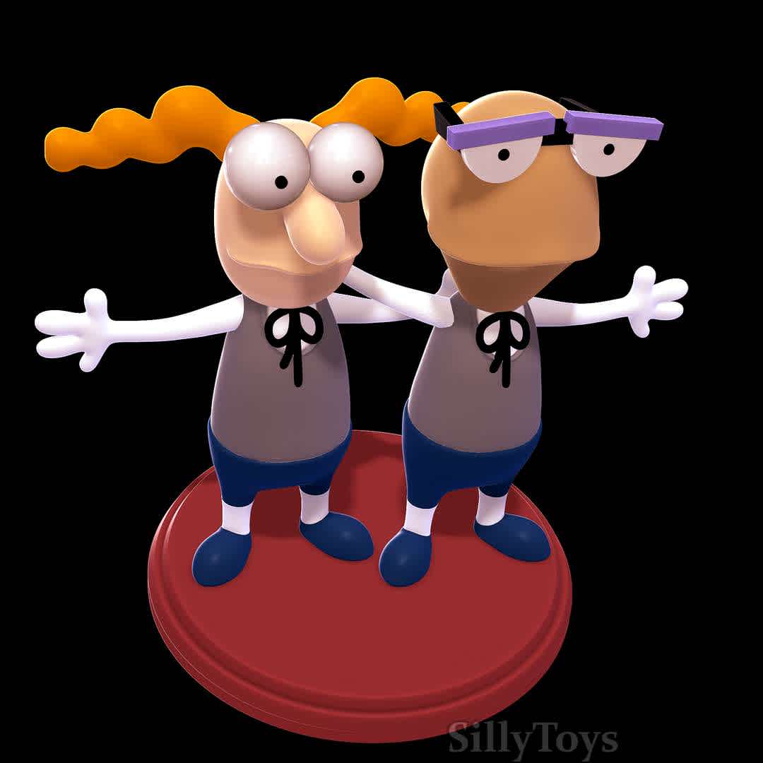 Walter and Perry - Home Movies - Cool duo - The best files for 3D printing in the world. Stl models divided into parts to facilitate 3D printing. All kinds of characters, decoration, cosplay, prosthetics, pieces. Quality in 3D printing. Affordable 3D models. Low cost. Collective purchases of 3D files.