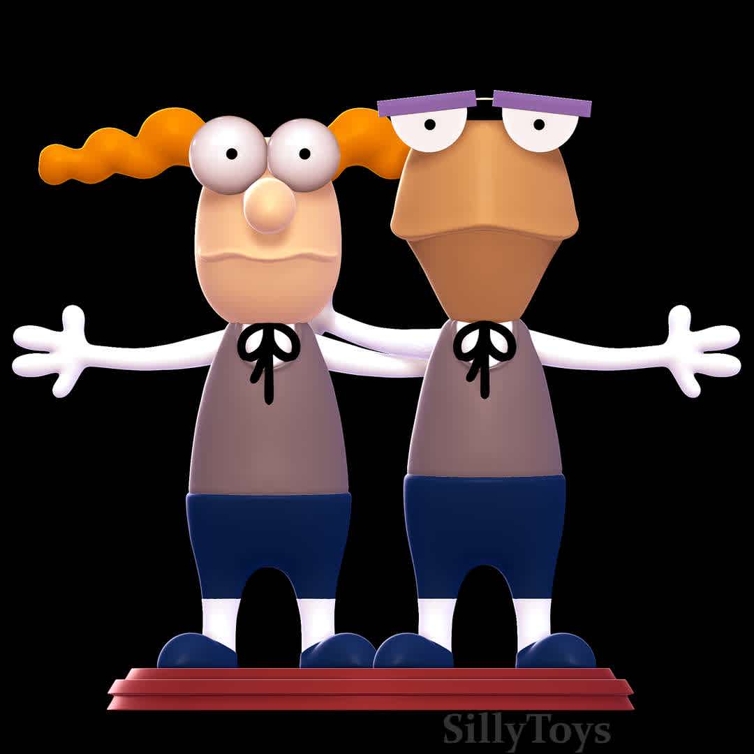 Walter and Perry - Home Movies - Cool duo - The best files for 3D printing in the world. Stl models divided into parts to facilitate 3D printing. All kinds of characters, decoration, cosplay, prosthetics, pieces. Quality in 3D printing. Affordable 3D models. Low cost. Collective purchases of 3D files.