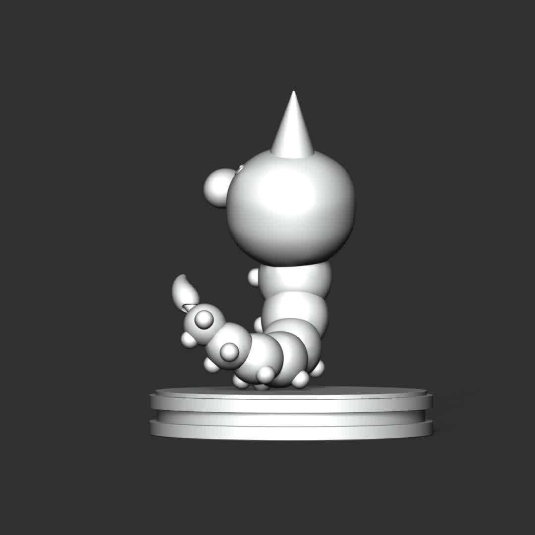 Weedle - Pokemon Go - Information: This model has a height of 12 cm.

When you download this model, you will own:
 
- STL, OBJ file with 02 separated files (included key to connect parts) is ready for 3D printing.

- Zbrush original files (ZTL) for you to customize as you like.

This is version 1.0 of this model.

Thanks for viewing! Hope you like it. - The best files for 3D printing in the world. Stl models divided into parts to facilitate 3D printing. All kinds of characters, decoration, cosplay, prosthetics, pieces. Quality in 3D printing. Affordable 3D models. Low cost. Collective purchases of 3D files.