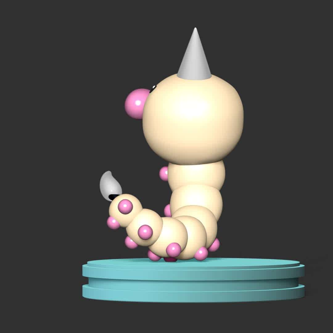 Weedle - Pokemon Go - Information: This model has a height of 12 cm.

When you download this model, you will own:
 
- STL, OBJ file with 02 separated files (included key to connect parts) is ready for 3D printing.

- Zbrush original files (ZTL) for you to customize as you like.

This is version 1.0 of this model.

Thanks for viewing! Hope you like it. - The best files for 3D printing in the world. Stl models divided into parts to facilitate 3D printing. All kinds of characters, decoration, cosplay, prosthetics, pieces. Quality in 3D printing. Affordable 3D models. Low cost. Collective purchases of 3D files.