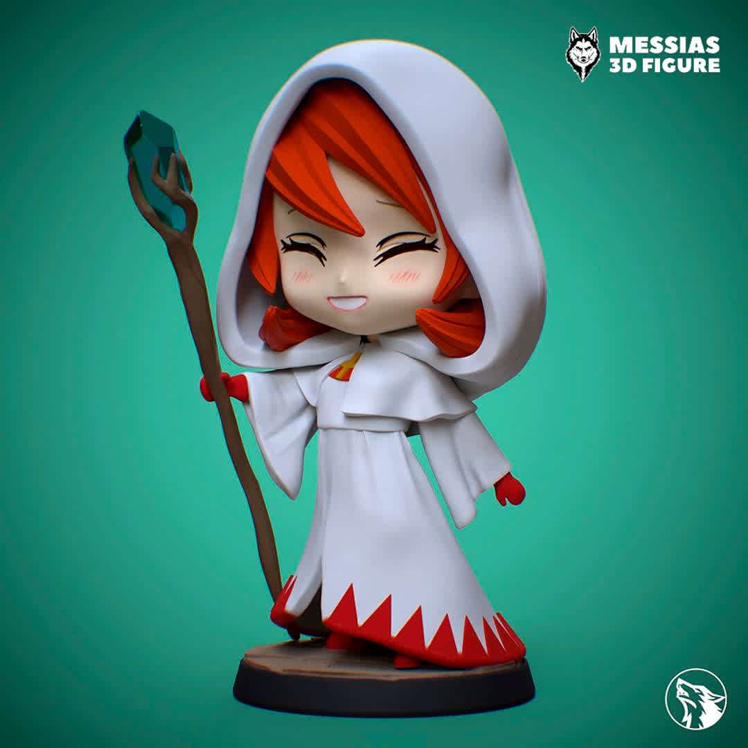 White Mage Chibi 3D Print Model - Enchant Your Collection: 3D-Printed White Mage Chibi! Immerse yourself in the magical realm with our digital 3D print files featuring the charming White Mage in adorable Chibi form. Meticulously designed, these files bring the beloved character to life through the enchanting magic of 3D printing.

Unlock creative possibilities as you customize size, color, and materials to match your unique style. Whether you're a gaming enthusiast, a collector, or simply adore cute characters, this digital creation captures the essence of charm and magic.

Be among the exclusive few to own this extraordinary 3D-printed masterpiece, seamlessly blending technology with the delightful esthetics of Chibi White Mage. Order now and add this enchanting character to your collection, bringing a touch of magic and whimsy into your space. - The best files for 3D printing in the world. Stl models divided into parts to facilitate 3D printing. All kinds of characters, decoration, cosplay, prosthetics, pieces. Quality in 3D printing. Affordable 3D models. Low cost. Collective purchases of 3D files.