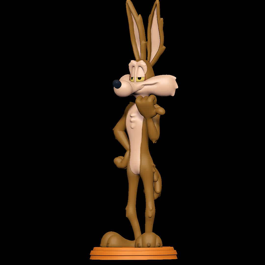 Wile E Coyote - Looney Tunes - Classic Character
 - The best files for 3D printing in the world. Stl models divided into parts to facilitate 3D printing. All kinds of characters, decoration, cosplay, prosthetics, pieces. Quality in 3D printing. Affordable 3D models. Low cost. Collective purchases of 3D files.