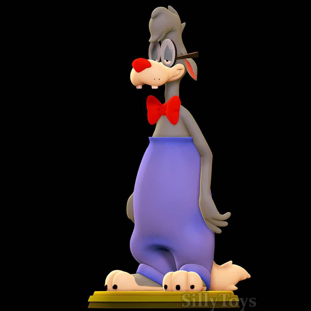 Wilford Wolf  - Animaniacs - Good old Wilford - The best files for 3D printing in the world. Stl models divided into parts to facilitate 3D printing. All kinds of characters, decoration, cosplay, prosthetics, pieces. Quality in 3D printing. Affordable 3D models. Low cost. Collective purchases of 3D files.