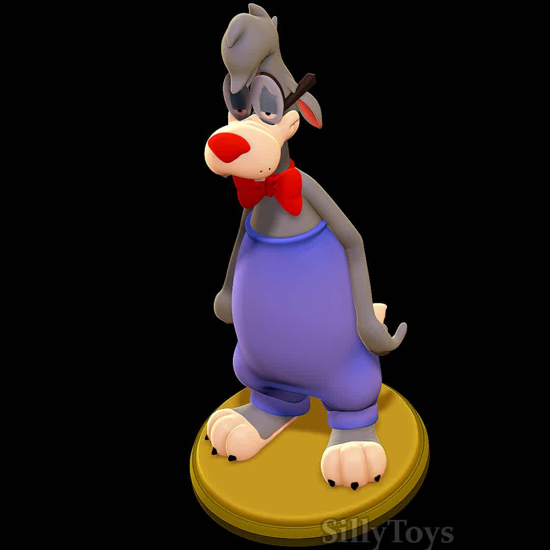 Wilford Wolf  - Animaniacs - Good old Wilford - The best files for 3D printing in the world. Stl models divided into parts to facilitate 3D printing. All kinds of characters, decoration, cosplay, prosthetics, pieces. Quality in 3D printing. Affordable 3D models. Low cost. Collective purchases of 3D files.