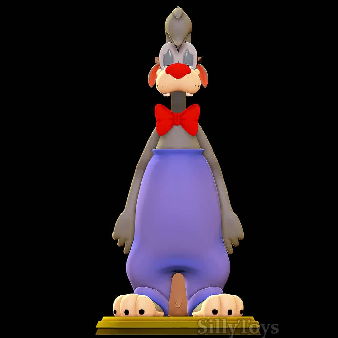 Wilford Wolf  - Animaniacs - Good old Wilford - The best files for 3D printing in the world. Stl models divided into parts to facilitate 3D printing. All kinds of characters, decoration, cosplay, prosthetics, pieces. Quality in 3D printing. Affordable 3D models. Low cost. Collective purchases of 3D files.