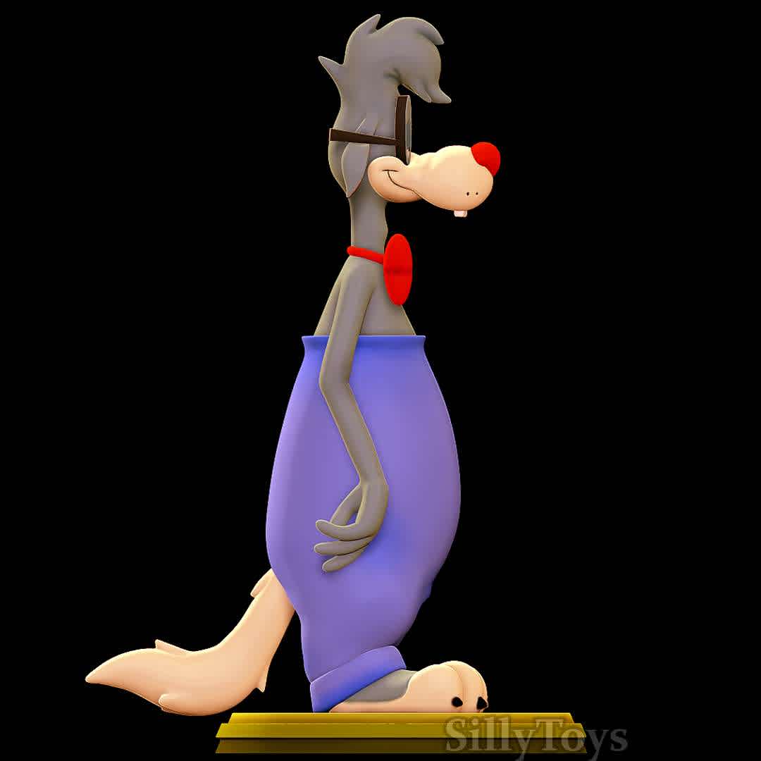 Wilford Wolf  - Animaniacs - Good old Wilford - The best files for 3D printing in the world. Stl models divided into parts to facilitate 3D printing. All kinds of characters, decoration, cosplay, prosthetics, pieces. Quality in 3D printing. Affordable 3D models. Low cost. Collective purchases of 3D files.