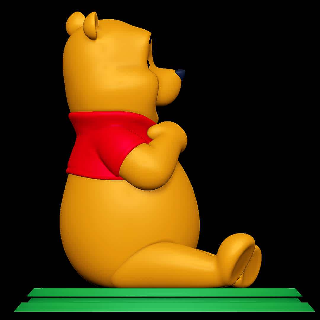 Winnie-the-Pooh - Classic - The best files for 3D printing in the world. Stl models divided into parts to facilitate 3D printing. All kinds of characters, decoration, cosplay, prosthetics, pieces. Quality in 3D printing. Affordable 3D models. Low cost. Collective purchases of 3D files.