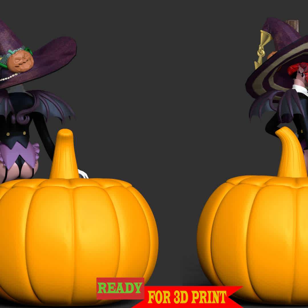 Witch With Halloween - **Welcome to Halloween 2022**

These information details of this model:

 - Files format: STL, OBJ (included 07 separated files is ready for 3D printing). 
 - Zbrush original file (ZTL) for you to customize as you like.
 - The height is 20 cm
 - Parameters design: Polygons: 1303228 & Vertices: 703578
 - The version 1.0 

Hope you like her.
Don't hesitate to contact me if there are any problems during printing the model - The best files for 3D printing in the world. Stl models divided into parts to facilitate 3D printing. All kinds of characters, decoration, cosplay, prosthetics, pieces. Quality in 3D printing. Affordable 3D models. Low cost. Collective purchases of 3D files.