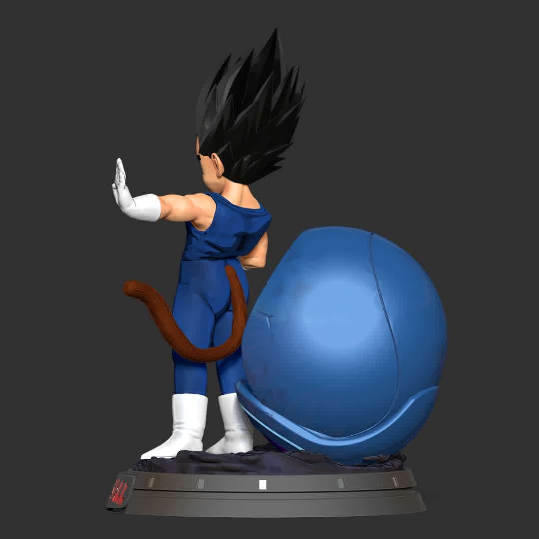 Young Vegeta  - Young Vegeta appears in Dragonball Z Kakarot.

Basic parameters:

- STL, OBJ format for 3D printing with 04 discrete objects
- ZTL format for Zbrush (version 2019.1.2 or later)
- Model height: 25cm
- Version 1.0 - Polygons: 1915686 & Vertices: 1022158

Model ready for 3D printing.

Please vote positively for me if you find this model useful. - The best files for 3D printing in the world. Stl models divided into parts to facilitate 3D printing. All kinds of characters, decoration, cosplay, prosthetics, pieces. Quality in 3D printing. Affordable 3D models. Low cost. Collective purchases of 3D files.