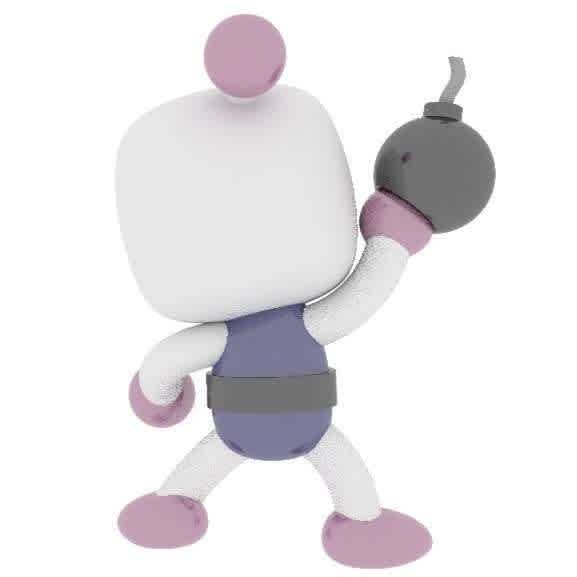 Super Bomberman Classic - Super Bomberman Classic from nintendo games. The white, but you can paint the way you want. - The best files for 3D printing in the world. Stl models divided into parts to facilitate 3D printing. All kinds of characters, decoration, cosplay, prosthetics, pieces. Quality in 3D printing. Affordable 3D models. Low cost. Collective purchases of 3D files.