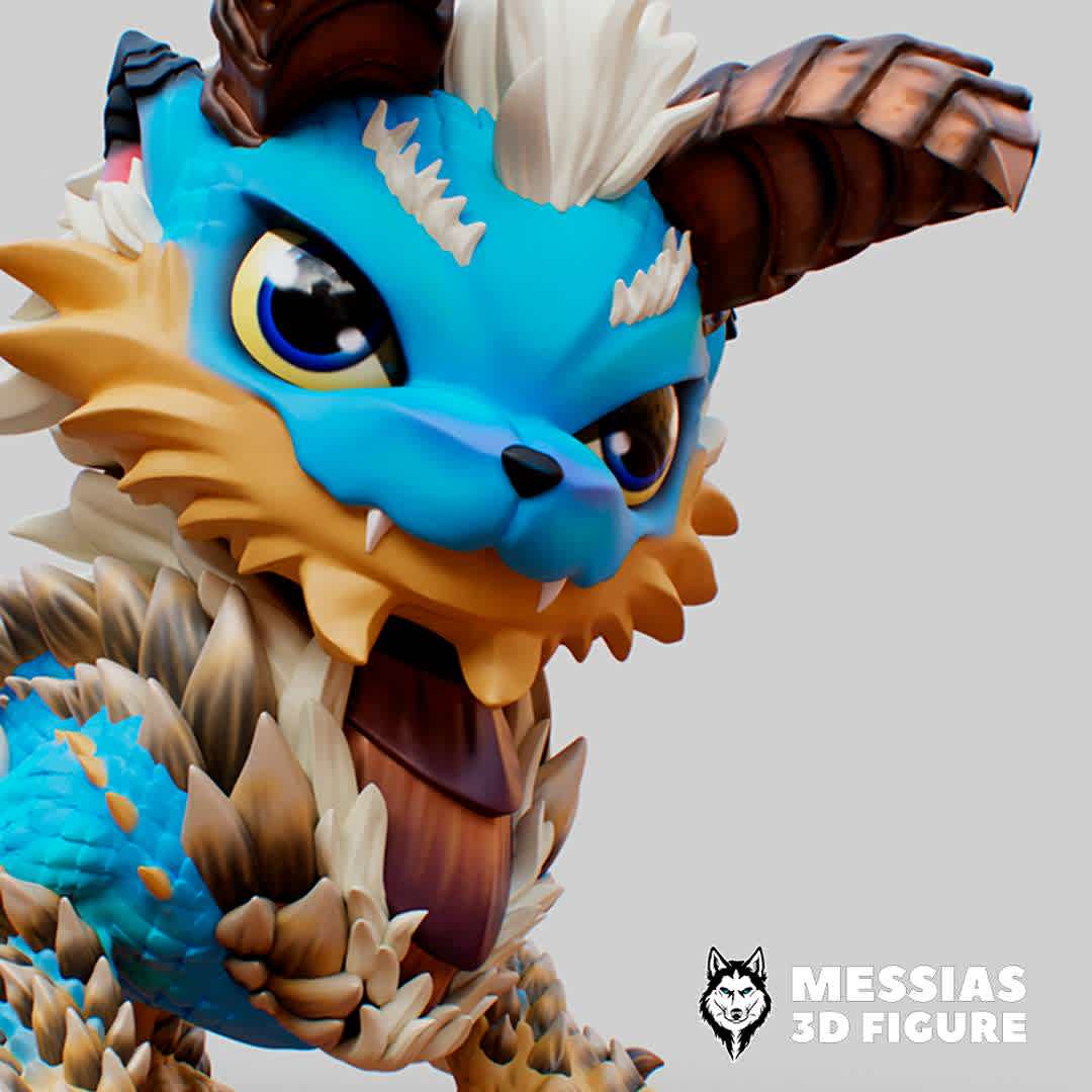 Zinogre Chibi 3d Print Model - Roar to Life: 3D-Printed Chibi Zinogre Collectible Now Available! Dive into the fantastical realm of Monster Hunter with our digital 3D print files featuring the adorable Chibi version of Zinogre. Meticulously designed, these files allow you to bring the fierce and charming essence of Chibi Zinogre to life through the marvel of 3D printing.

Embark on a creative journey as you customize size, color, and materials to match your unique style. Whether you're a Monster Hunter enthusiast, a collector, or simply appreciate cute characters, this digital creation captures the essence of both ferocity and charm.

Be among the exclusive few to own this extraordinary 3D-printed masterpiece, seamlessly blending technology with the captivating esthetics of Chibi Zinogre. Order now and add this dynamic character to your collection, creating a powerful and adorable focal point that resonates with Monster Hunter fans. - Os melhores arquivos para impressão 3D do mundo. Modelos stl divididos em partes para facilitar a impressão 3D. Todos os tipos de personagens, decoração, cosplay, próteses, peças. Qualidade na impressão 3D. Modelos 3D com preço acessível. Baixo custo. Compras coletivas de arquivos 3D.