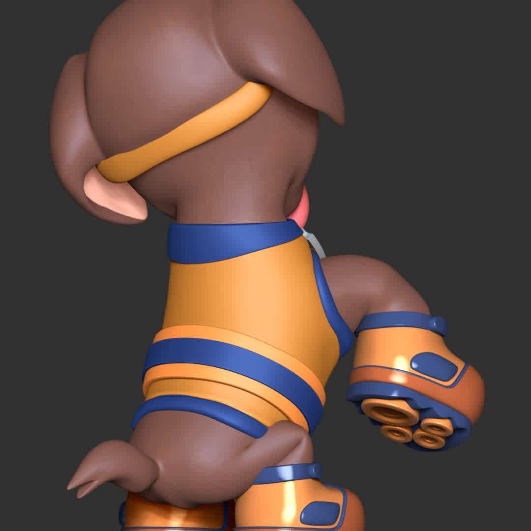 Zuma Sports Uniform - Paw Patrol - These information of model:

**- The height of current model is 20 cm and you can free to scale it.**

**- Format files: STL, OBJ to supporting 3D printing.**

Please don't hesitate to contact me if you have any issues question. - The best files for 3D printing in the world. Stl models divided into parts to facilitate 3D printing. All kinds of characters, decoration, cosplay, prosthetics, pieces. Quality in 3D printing. Affordable 3D models. Low cost. Collective purchases of 3D files.