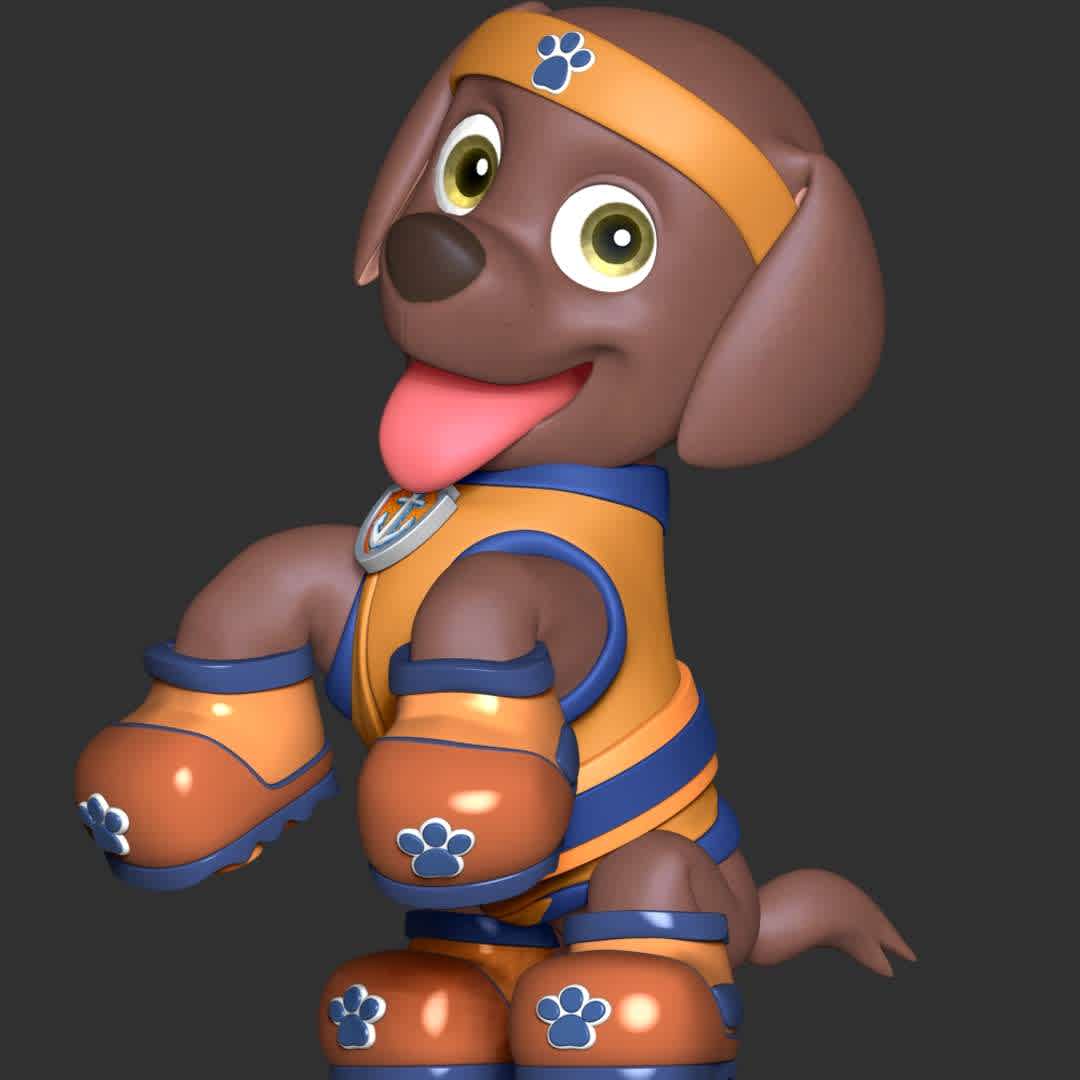 Zuma Sports Uniform - Paw Patrol - These information of model:

**- The height of current model is 20 cm and you can free to scale it.**

**- Format files: STL, OBJ to supporting 3D printing.**

Please don't hesitate to contact me if you have any issues question. - The best files for 3D printing in the world. Stl models divided into parts to facilitate 3D printing. All kinds of characters, decoration, cosplay, prosthetics, pieces. Quality in 3D printing. Affordable 3D models. Low cost. Collective purchases of 3D files.