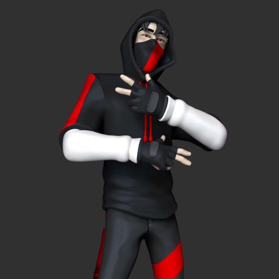 IKONIK - Fortnite - Personagem 'IKONIK' do Fortnite - modelo com 20cm de altura, pinado em 4 partes.
(Fortnite 'IKONIK' character - model 20cm tall, pinned in 4 parts.)

https://www.artstation.com/artwork/9mVOzo - Los mejores archivos para impresión 3D del mundo. Modelos Stl divididos en partes para facilitar la impresión 3D. Todo tipo de personajes, decoración, cosplay, prótesis, piezas. Calidad en impresión 3D. Modelos 3D asequibles. Bajo costo. Compras colectivas de archivos 3D.