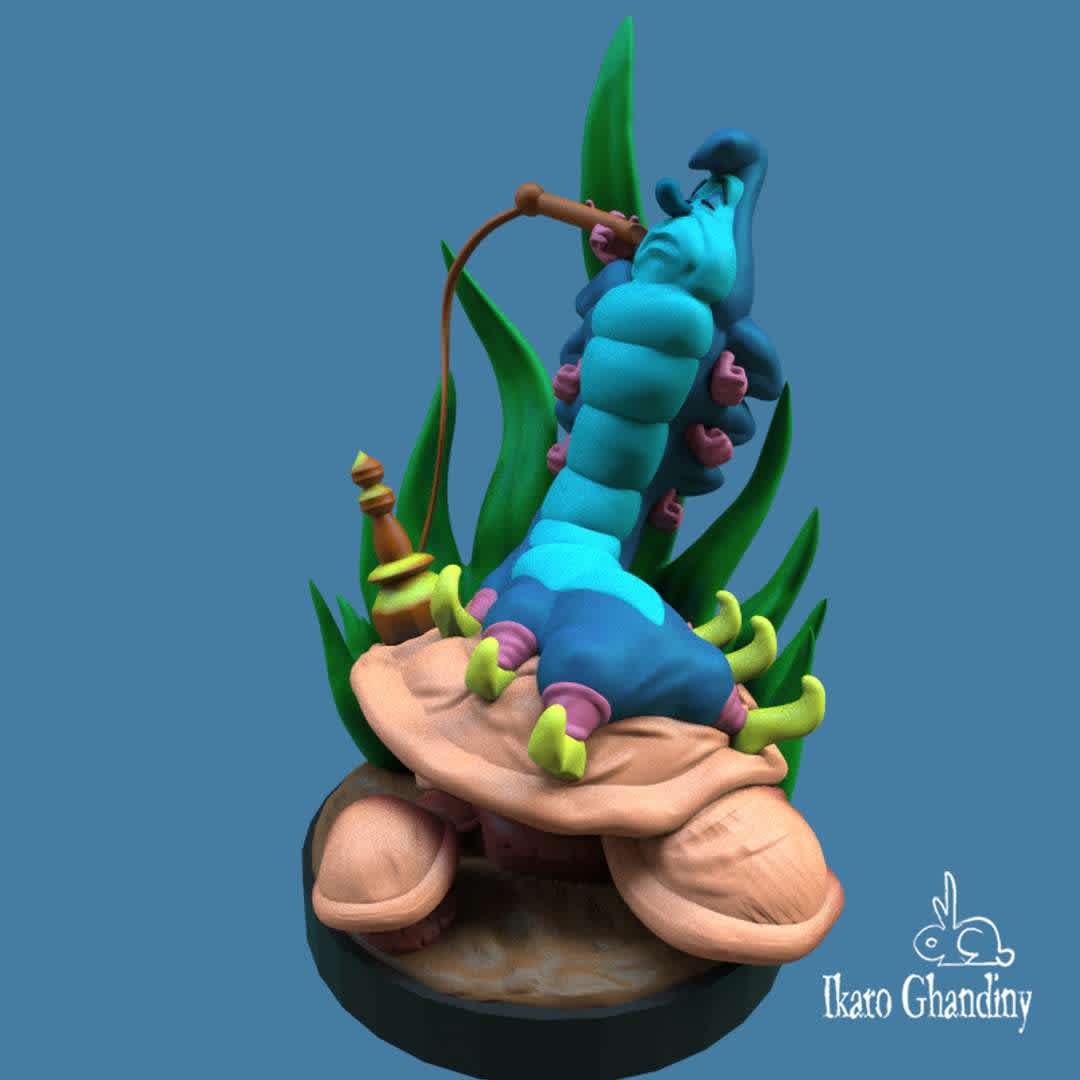 Absolem, the blue caterpillar - Absolem from Alice in Wonderland. Fanart made to order for a client's store. The process of developing this figure was very interesting, since the client was very specific regarding the expression that the caterpillar should have on its face.
I hope you like it.
If you find any errors in the file, do not hesitate to leave it in the comments so that it can be corrected.

You can see more of my work on my networks.
If you print it, feel free to hit me up on Instagram @ikaroghandiny

I recommend NOT PRINTING THE PIPE WIRE, instead I suggest soldering a wire or soldering a piece of PLA.

Resize pates 2000% to get 1/1 scale (for a caterpillar-sized caterpillar) - The best files for 3D printing in the world. Stl models divided into parts to facilitate 3D printing. All kinds of characters, decoration, cosplay, prosthetics, pieces. Quality in 3D printing. Affordable 3D models. Low cost. Collective purchases of 3D files.
