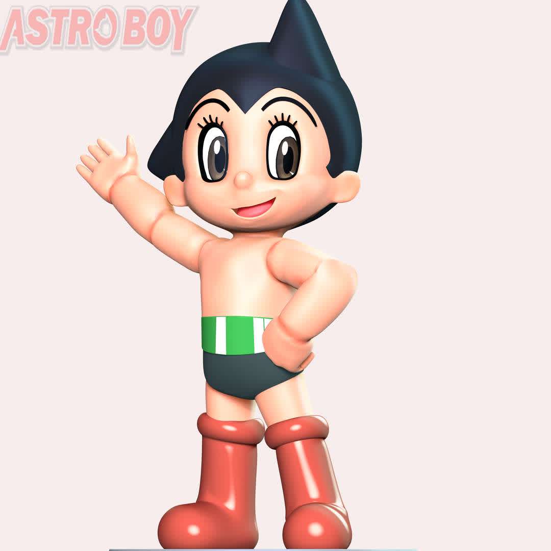 Astro Boy Fan Art - These information of model:

**- The height of current model is 20 cm and you can free to scale it.**

**- Format files: STL, OBJ to supporting 3D printing.**

Please don't hesitate to contact me if you have any issues question. - The best files for 3D printing in the world. Stl models divided into parts to facilitate 3D printing. All kinds of characters, decoration, cosplay, prosthetics, pieces. Quality in 3D printing. Affordable 3D models. Low cost. Collective purchases of 3D files.