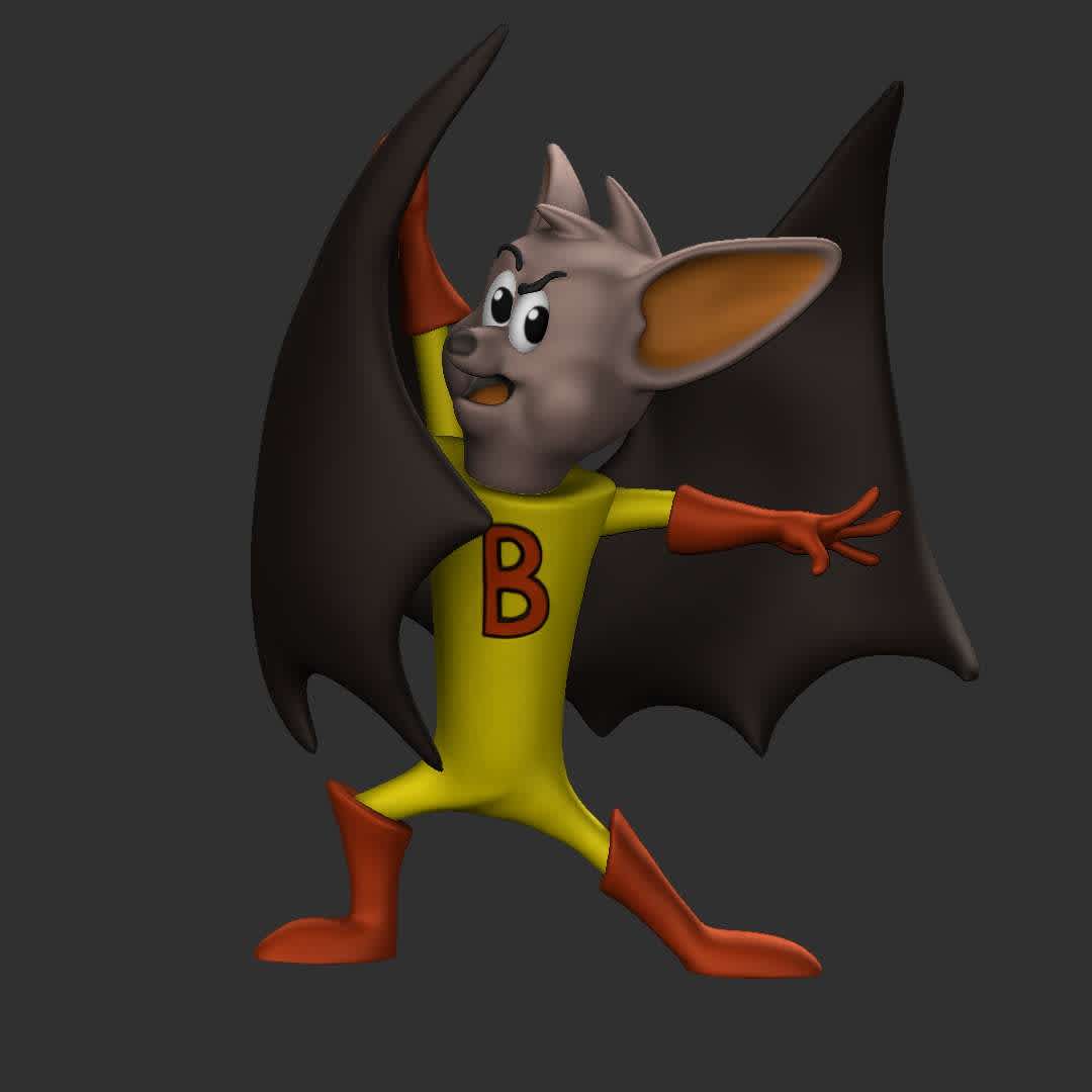Batfino - Batfink (batfino) - The best files for 3D printing in the world. Stl models divided into parts to facilitate 3D printing. All kinds of characters, decoration, cosplay, prosthetics, pieces. Quality in 3D printing. Affordable 3D models. Low cost. Collective purchases of 3D files.