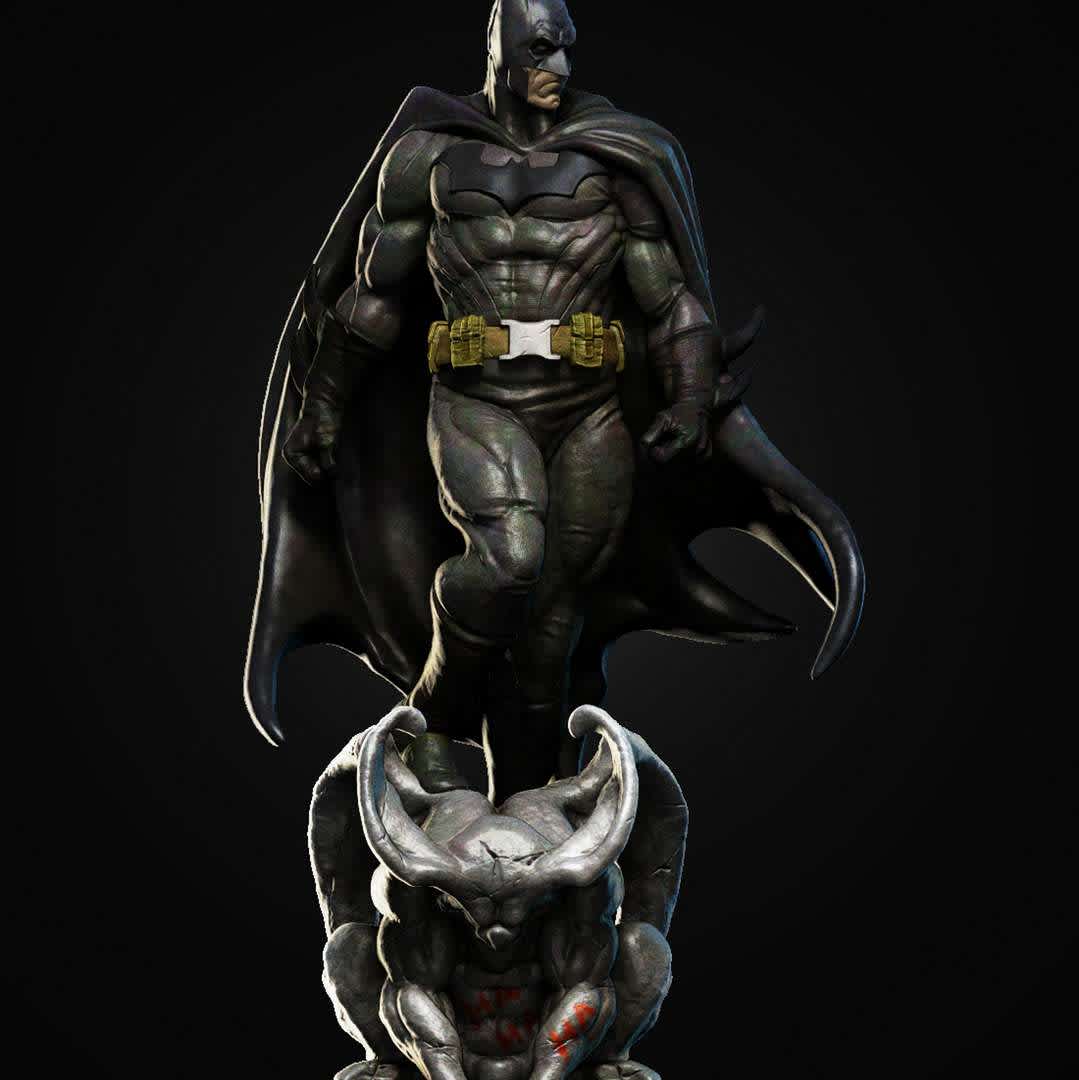 Batman stl - Batman has been listed among the greatest comic book superheroes and fictional characters ever created. - The best files for 3D printing in the world. Stl models divided into parts to facilitate 3D printing. All kinds of characters, decoration, cosplay, prosthetics, pieces. Quality in 3D printing. Affordable 3D models. Low cost. Collective purchases of 3D files.