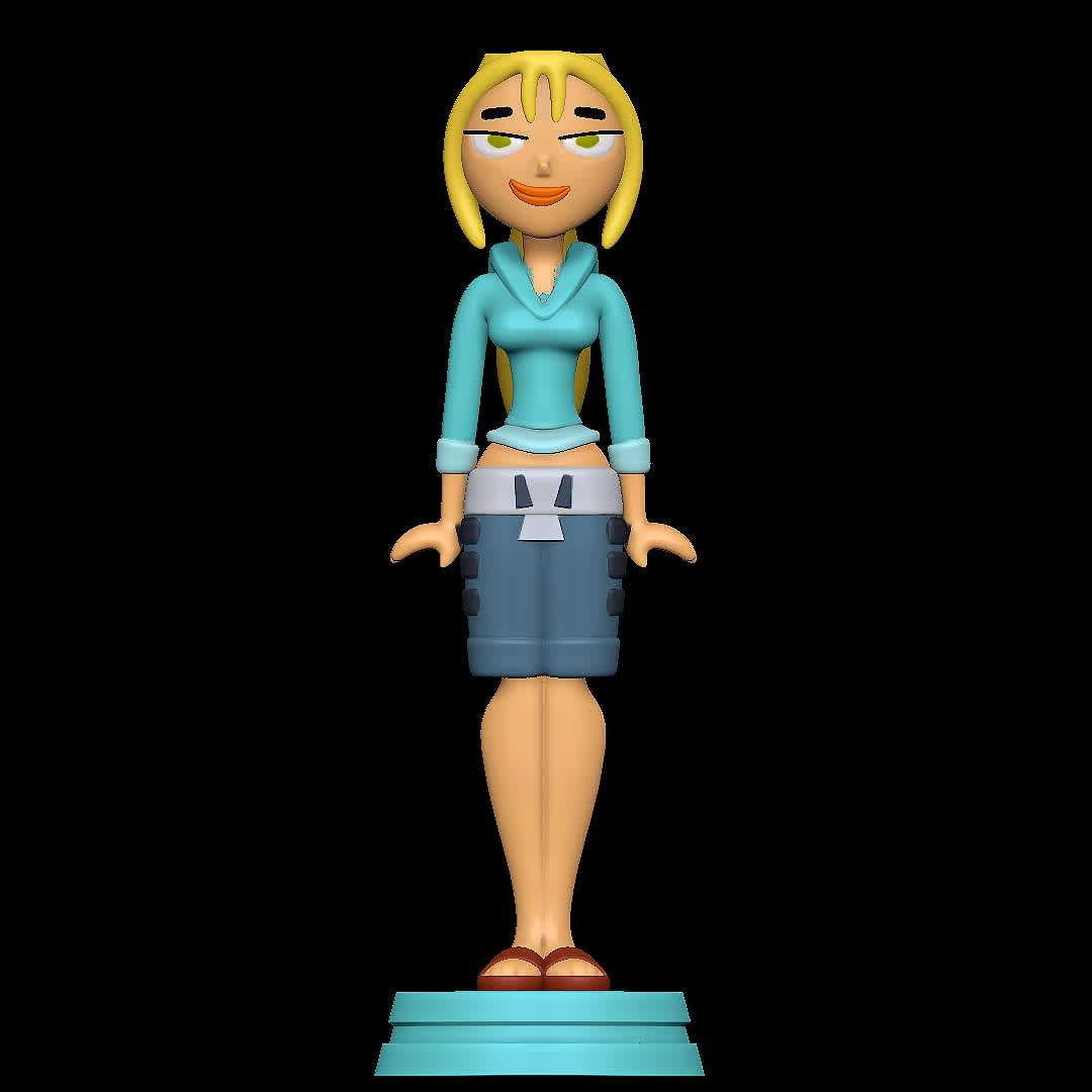 Bridgette - Total Drama - Character from Total Drama
 - The best files for 3D printing in the world. Stl models divided into parts to facilitate 3D printing. All kinds of characters, decoration, cosplay, prosthetics, pieces. Quality in 3D printing. Affordable 3D models. Low cost. Collective purchases of 3D files.