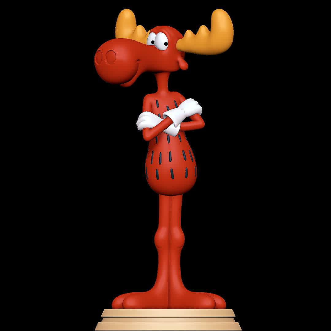 bullwinkle J. moose - Charater from Rocky and His Friends and The Bullwinkle Show. - Los mejores archivos para impresión 3D del mundo. Modelos Stl divididos en partes para facilitar la impresión 3D. Todo tipo de personajes, decoración, cosplay, prótesis, piezas. Calidad en impresión 3D. Modelos 3D asequibles. Bajo costo. Compras colectivas de archivos 3D.