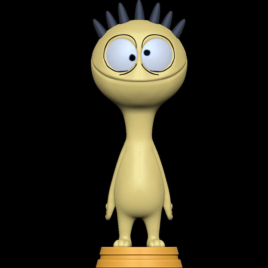 Cheese Fosters Home for Imaginary Friends - Character from Fosters Home for Imaginary Friends.
 - The best files for 3D printing in the world. Stl models divided into parts to facilitate 3D printing. All kinds of characters, decoration, cosplay, prosthetics, pieces. Quality in 3D printing. Affordable 3D models. Low cost. Collective purchases of 3D files.