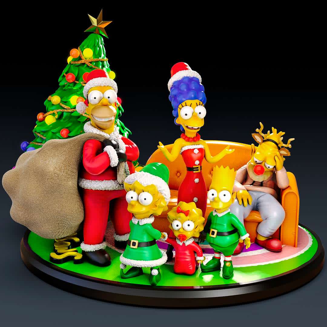 christmas simpson - model optimized for 3d printing

The animated comedy focuses on a family living in the city of Springfield. The head of the Simpson family is Homer, who is not a typical family man, a nuclear plant worker, he does his best to lead his family. - Os melhores arquivos para impressão 3D do mundo. Modelos stl divididos em partes para facilitar a impressão 3D. Todos os tipos de personagens, decoração, cosplay, próteses, peças. Qualidade na impressão 3D. Modelos 3D com preço acessível. Baixo custo. Compras coletivas de arquivos 3D.