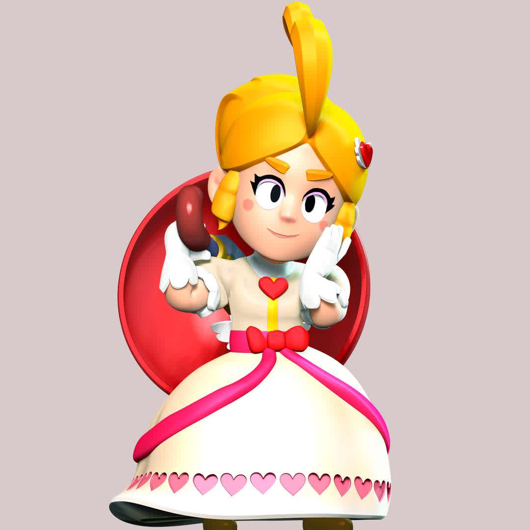 Cupid Piper - Brawl Stars - **Piper is an Epic Brawler who has the second lowest health of any Brawler but can deal very high damage to faraway targets. She fires a long-ranged bullet from her umbrella that deals more damage the further it travels.**

**The model ready for 3D printing.**

These information of model:

**- Format files: STL, OBJ to supporting 3D printing.**

**- Can be assembled without glue (glue is optional)**

**- Split down to 2 parts**

**- The height of current model is 20 cm and you can free to scale it.**

**- ZTL format for Zbrush for you to customize as you like.**

Please don't hesitate to contact me if you have any issues question.

If you see this model useful, please vote positively for it. - Os melhores arquivos para impressão 3D do mundo. Modelos stl divididos em partes para facilitar a impressão 3D. Todos os tipos de personagens, decoração, cosplay, próteses, peças. Qualidade na impressão 3D. Modelos 3D com preço acessível. Baixo custo. Compras coletivas de arquivos 3D.